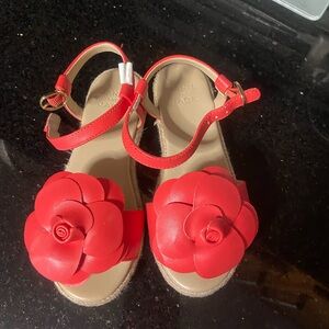 Janie and Jack Red Sandals Toddler Size 11